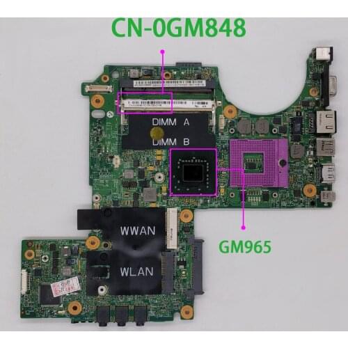 CN-0GM848 0GM848 GM848 GM965 DDR2 for Dell XPS M1330 PC Laptop Motherboard Mainboard Tested