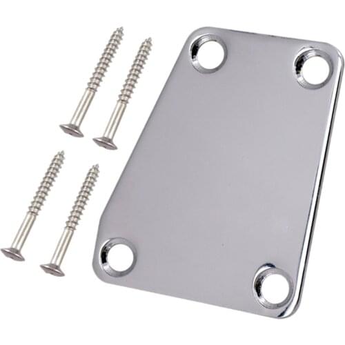 Electric Guitar Neckplate with Screw for ST Electric Guitar Bass Accessory