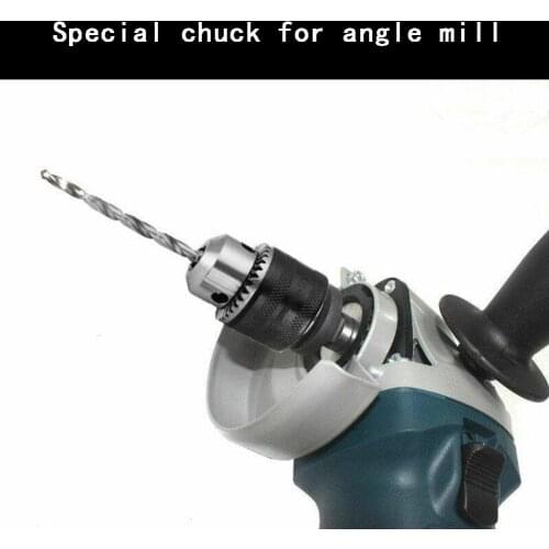 Electric Drill Chuck Angle Grinder Drill Chuck with Key Lathe Self-locking Iron Collet Electric Accessories