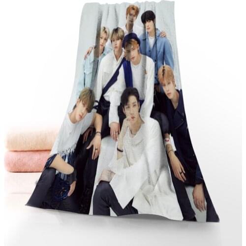 New Customizable KPOP Stray Kids Fitness Sports Portable Quick-Drying Towel Yoga Outdoor Bamboo Fiber Towels Size 35x75cm