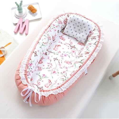Travel Portable Baby Nest Playpen Bed Bebe Cradle Newborn Crib Fence with Bag