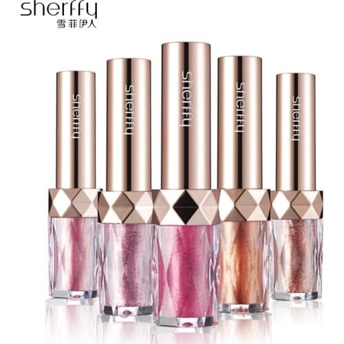 SHERFFY Shimmer Eyeshadow Peach Eye Shadow Blusher Lip Powder Pigment Kiss Beauty Palette Magnetic Naked Heat Make Up Palette