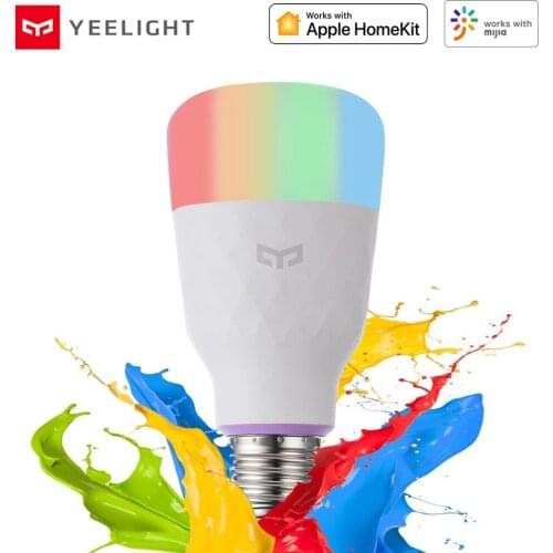 Yeelight Smart LED Bulb 1S Colorful Lamp 800 Lumens E27 Home Smart Control Energy Saving Lamp Work With Apple Homekit Mijia App