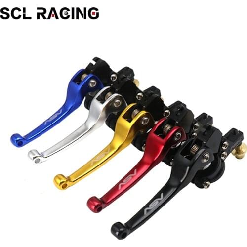 SCL Racing 1Pc Universal Motorcycle CNC Aluminum ASV Clutch Lever Handlebar Lever For Motocross Dirt Pit Bike