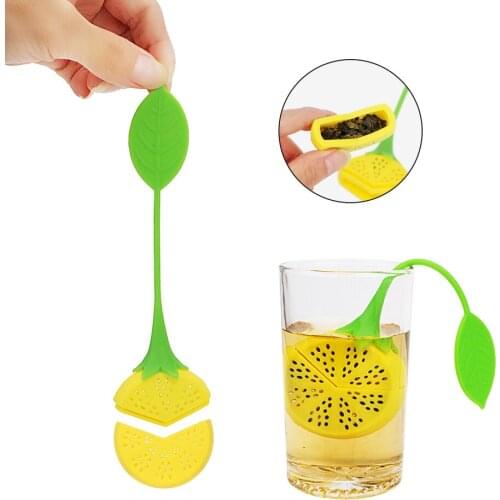 High Temperature Resistance Silicone Lemon Diffuser Filter Tools Herbal Spice Candy Filter Bag Tea Leaf Strainer
