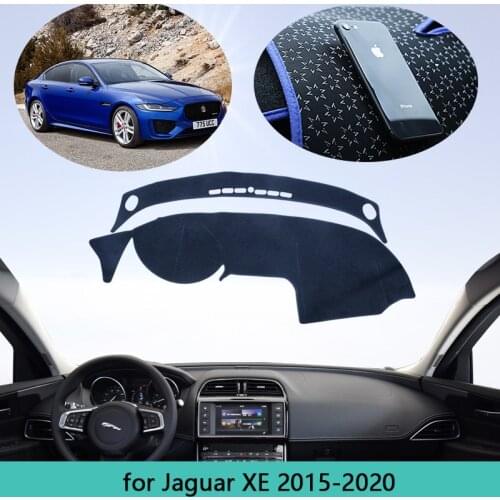 Car Dashboard Protect Carpet Cover For Jaguar XE 2015 2016 2017 2018 2019 2020 Auto Dash Mat Cape Anti-dirty Sun Shade Dashmat