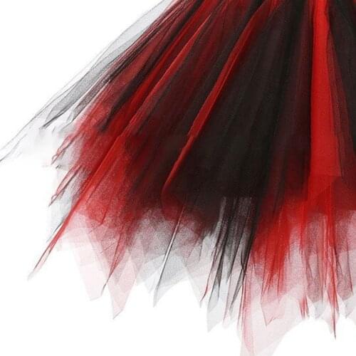 Women Vintage Candy Multicolored Short Tutu Skirt Layered Bubble Puffy Petticoat AXYD