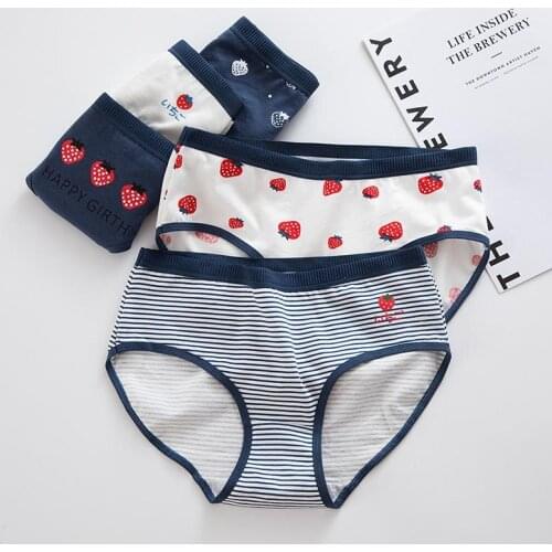 Panties for Women Girls Underwear Cotton Panties Cute Briefs Sexy Lingerie Cueca Calcinhas Underpant Female Plus Size Panty