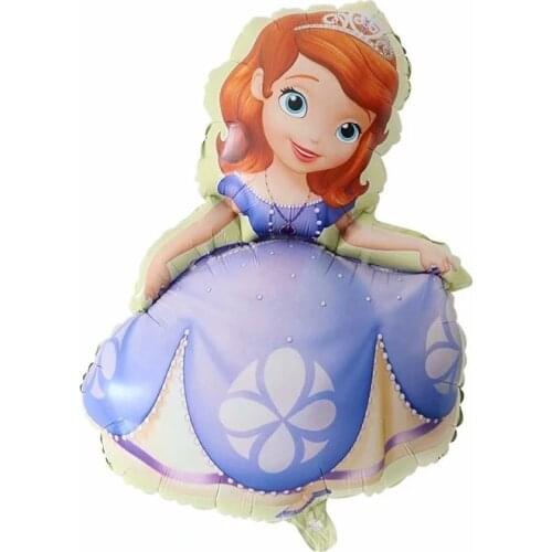 10/20/50pcs Big Princess Foil Balloon Queen Sophia Aluminum Balloons Princess Party Decoration Girl Birthday Party Helium Globos