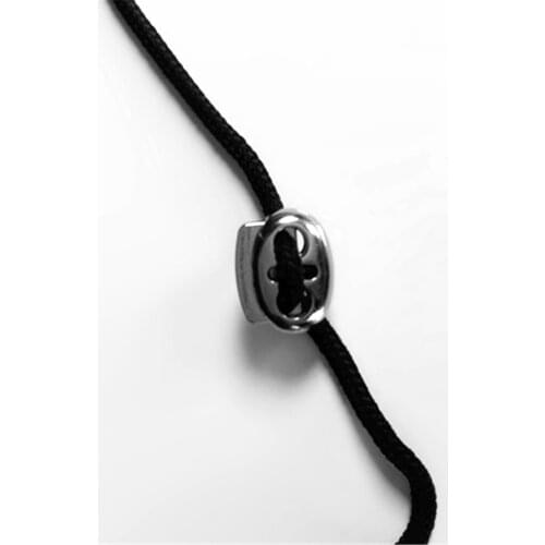 10 Pieces 4mm Hole Metal Plug Cord Locks Stopper Toggle Rope Clamp 2-holes Cordlocks Clasp Buckle Drawstring Sewing Fasteners