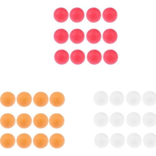 12 Pieces/Set 36mm Plastic Table Soccer Football Replacement Foosball Balls