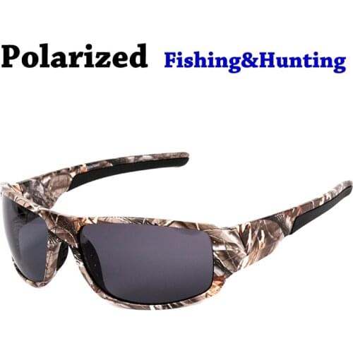 2019 New Casual Polarized Sunglasses Men Cool Camouflage Frame UV400 Polaroid Goggles Glasses Military Style