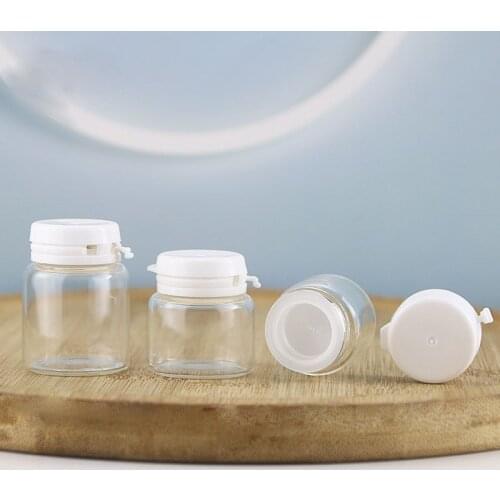 5g/10g/15g portable travel transparent glass cosmetic sample bottles can be used to dispense and store most liquids