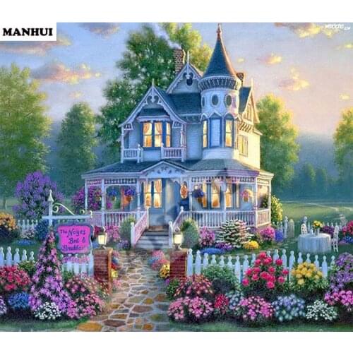 Diamond Embroidery Diy Diamond Painting Cross Stitch Kits Diamond Mosaic Garden hut Full Square Diamond Embroidey CS281