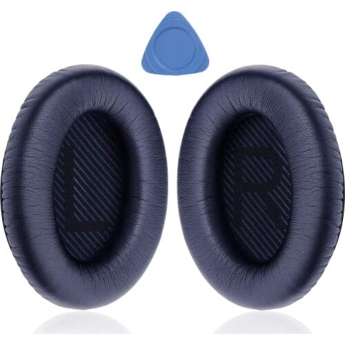 Professional Bose QC35 Ear Pads Replacement – Ear Cups for Bose QuietComfort 35 I/II Over-Ear Headphone, Midnight Blue