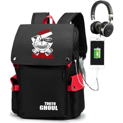 Anime Backpack Cosplay Tokyo Ghoul Kaneki Ken Computer Bag Mens And Womens Fashion Leisure Large Capacity Travel Shoulder Bag