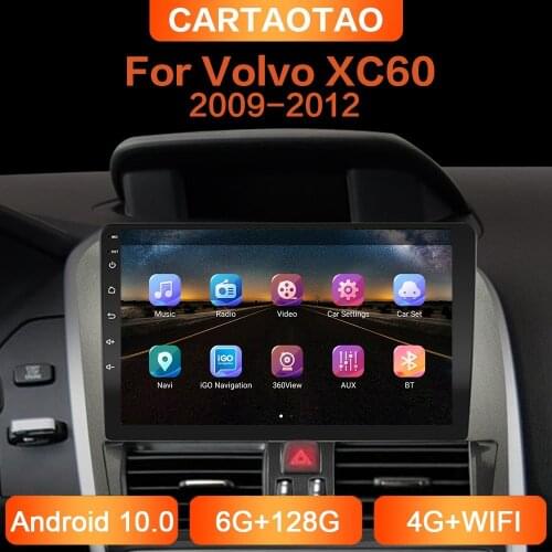 6G+128G 2din Android Car Radio GPS RDS DSP multimedia player For Volvo xc60 XC60 2009 2010 2011 2012 Car stereo CarPlay NO DVD