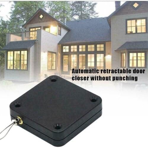 ChiudiPorta Sensore Automatico Senza Punzonatura Chiudi Automatiamente Per Tutte Le Porte Scatola Per Cavi Telescopica Chiudipo
