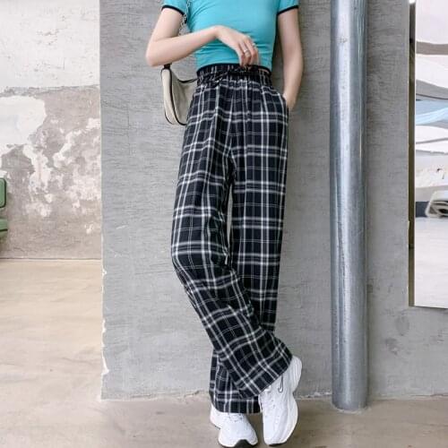 Женские брюки в клетку BISON DENIM China At AliExpress