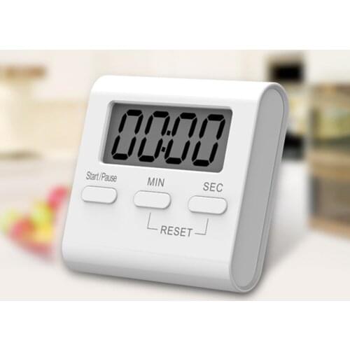Large Magnetic LCD Digital Kitchen Countdown Timer Stopwatch Alarm with Stand Kitchen Timer Practical Cooking Alarm Clock