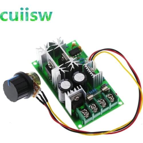 DC10-60V DC motor speed regulator 12V 24V 36V 48V High power drive module PWM Motor speed controller 20A current regulator