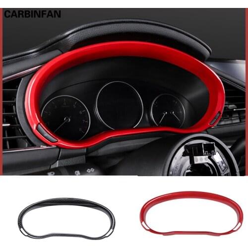 Car Instrument Dashboard Decoration Frame Cover Carbon fiber accessories For Mazda 3 Axela 2020 2019 C1573