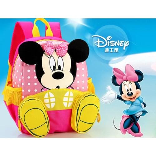 Disney Childrens Backpack Baby Kindergarten Cute Animal Cartoon Minnie Kids Mickey mouse school bag