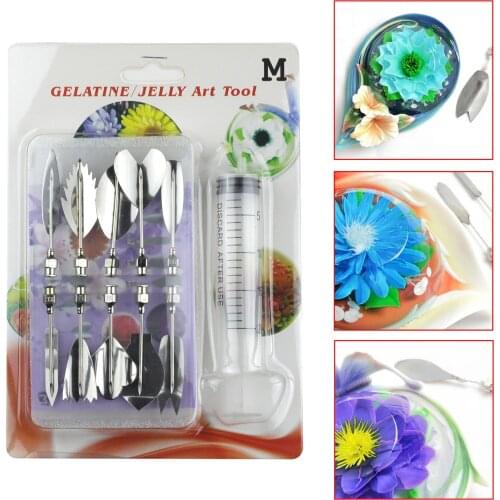 DIY 3D Gelatin Jelly Baking Tools for Cake Decorating Pudding Nozzle set Syringe jelly Mold Bakeware Cake Mold