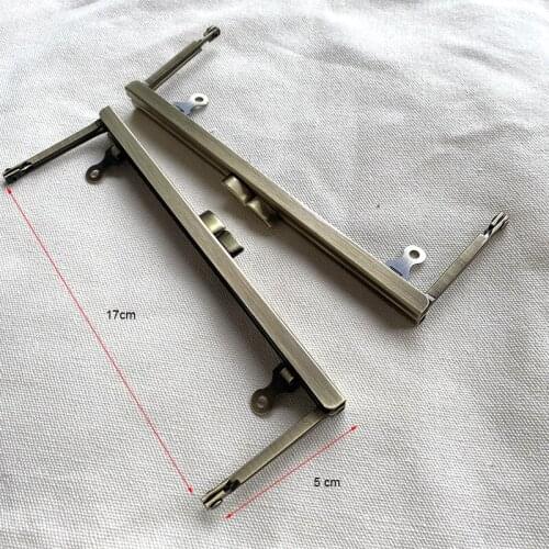 DIY Metal Frame Purse Handle Coins Bags Metal Kiss Clasp Lock Frame Accessories for Bag 17 cm