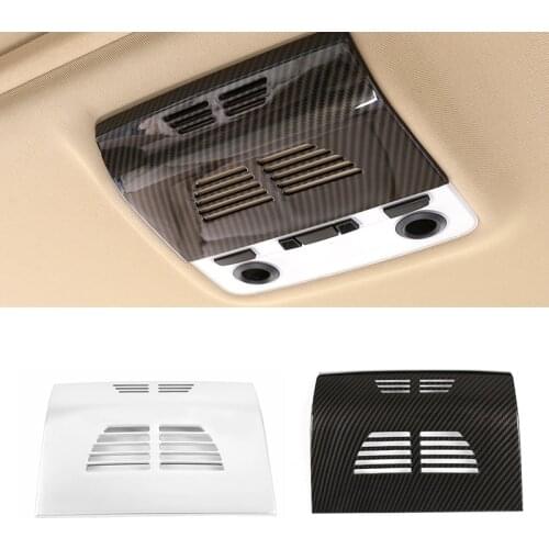 For BMW 3 Series E90 2005 2006 2007 2008 2009 2010 2011 2012 Carbon Fiber Texture Car Interior Rear Reading Light Cover Trim