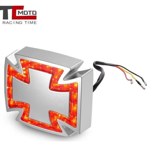 Emark 12V Motorcycle Bike Cross Tail Brake Stop turn Light LED Running Tail lights lamp For Suzuki Yamaha Ducati