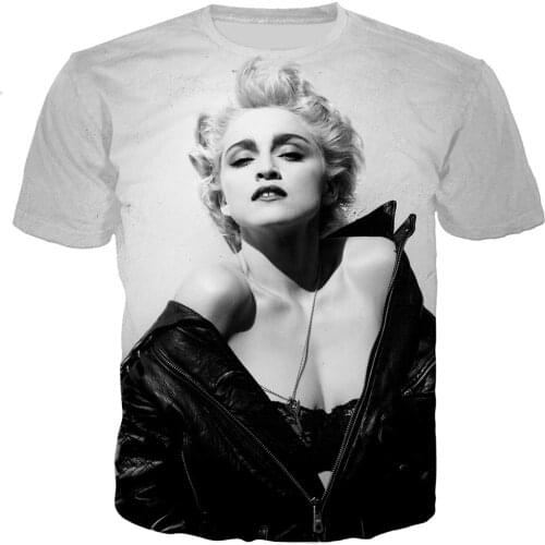 Madonna T Shirt Men/women 3D Printed T-shirts Casual Harajuku Style Tshirt Streetwear Tops Dropshipping