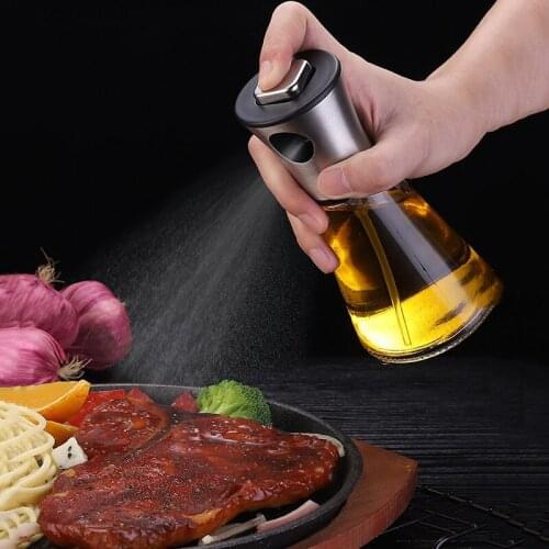 Kitchen Oil Sprayer Bottle Stainless Steel Olive Oil Pump Pot Leak-proof Grill BBQ Sprayer Oil Dispenser BBQ Cookware Supplies
