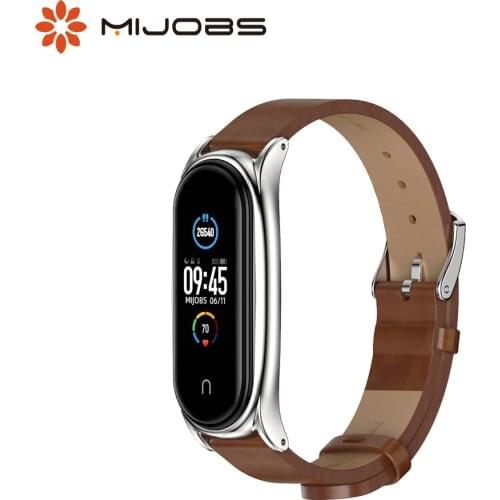 For Mi Band 6 5 4 3 Straps PU Leather Correa Opaska Do Mi Band 6 Strap Miband4 Bracelet For Xiaomi Xiomi Metal Wristbands