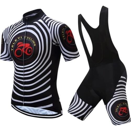 Mens Cycling jersey Sets Mountain Road Bike Jersey Shorts suit short sleeveTeam MTB Bicycle Maillot Ropa Ciclismo Top bottom