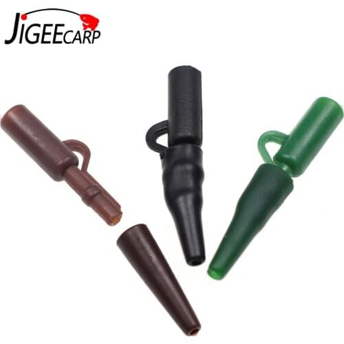 JIGEECARP 20sets Carp Fishing Lead Clips Set with Tail Rubbers Tubes Quick Changes Connetor For Fishing Terminal End Tackles