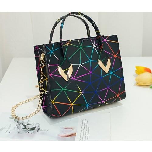 2021 Brand New Female Fashion Messenger Bag Multipurpose Rhomboid Pattern Crossbody Bag Handbag for Women