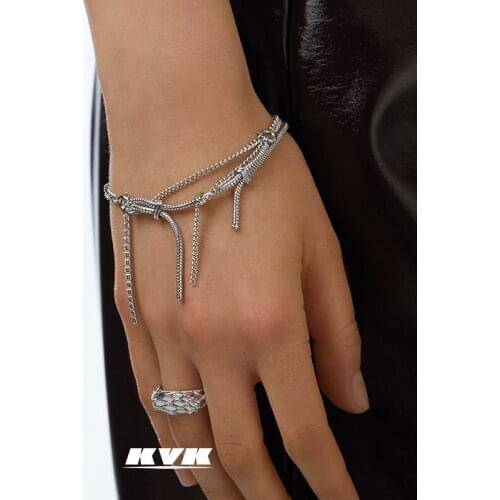 618 pre-sale KVK new fashion knot tassel Bracelet simple personality niche design advanced feeling Bracelet womens jewelry