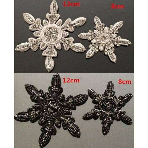 New handmade nail beads snowflake patch cloth paste heavy industry clothes DIY accessories decoration patches