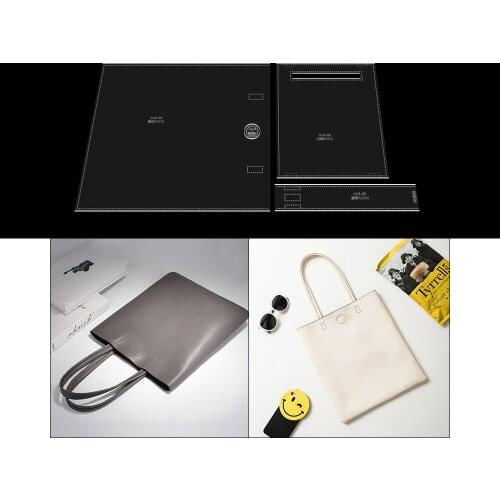 New Kraft paper template Acrylic Stencil DIY leather sewing pattern template for handbag