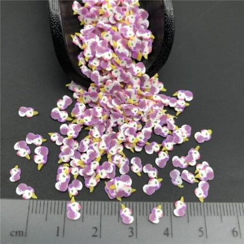 50g Pink Unicorn Polymer Clay Sprinkle For Kids Diy ,Soft Clay For Craft Clay/Nail Art/Scrapbook Decoration DIY, Craft Filler