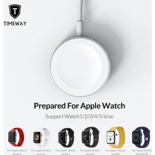 Portable Wireless Charger for IWatch 6 SE 5 4 Magnetic Charging Dock Station USB Charger Cable for Apple Watch Series 5 4 3 2 1