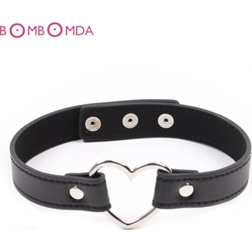Sexy Collar Heart Style Neck Ring Sex Toys For Couples Bondage Belt Adult Games Role Play Sex Products Necklace
