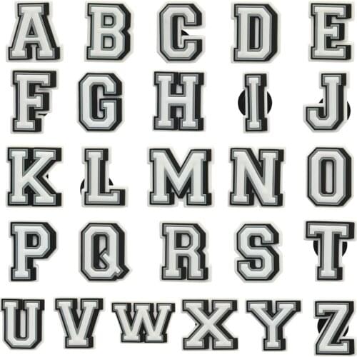 1pcs PVC Shoe Charms Croc JIBZ Cartoon Shoe Accessories Alphabet Shoes Buckle Decorations DIY Letter Shoe Charm for Kid Gift