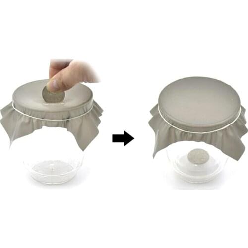 1pcs Pena Coin penetration Dish coin thru rubber sheet into cup Black Hole magic trick mentalism props illusion magia E3090