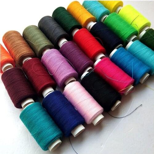 10 pcs Mix Colors/set Thread Reel for Hand Stitching Machine sewing Knitting Sewing Thread Finest Polyester Durable