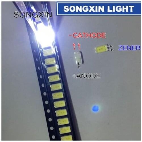 500pcs For LG LED TV Application Middle Power LED LED LCD TV Backlight LED Backlight 0.5W 3V 5630 Cool white TV Application