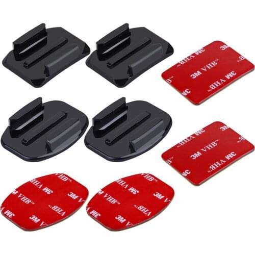 ANJIRUI Camera Accessories for Gopro accessories curved/planar base with 3M patch hero4/3+/3 helmet base