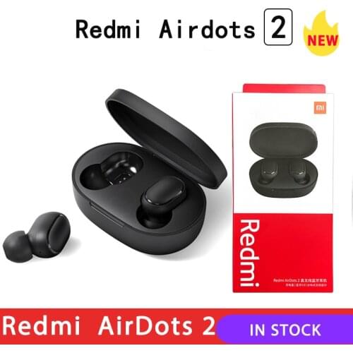 2020 New Xiaomi Redmi Airdots 2 TWS Earphone Wireless bluetooth 5.0 Earphone Stereo Noise Reduction Mic Voice Control earphones