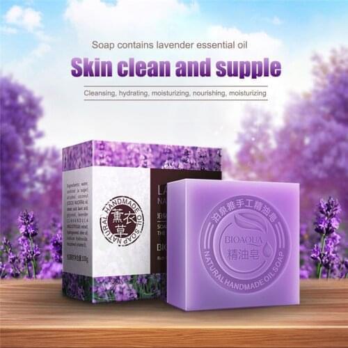 BIOAQUA Natural Organic Herbal Essential Oil Soap Whitening Handmade Soap Skin Remove Acne Deep Cleansing Face Hair Care Bath